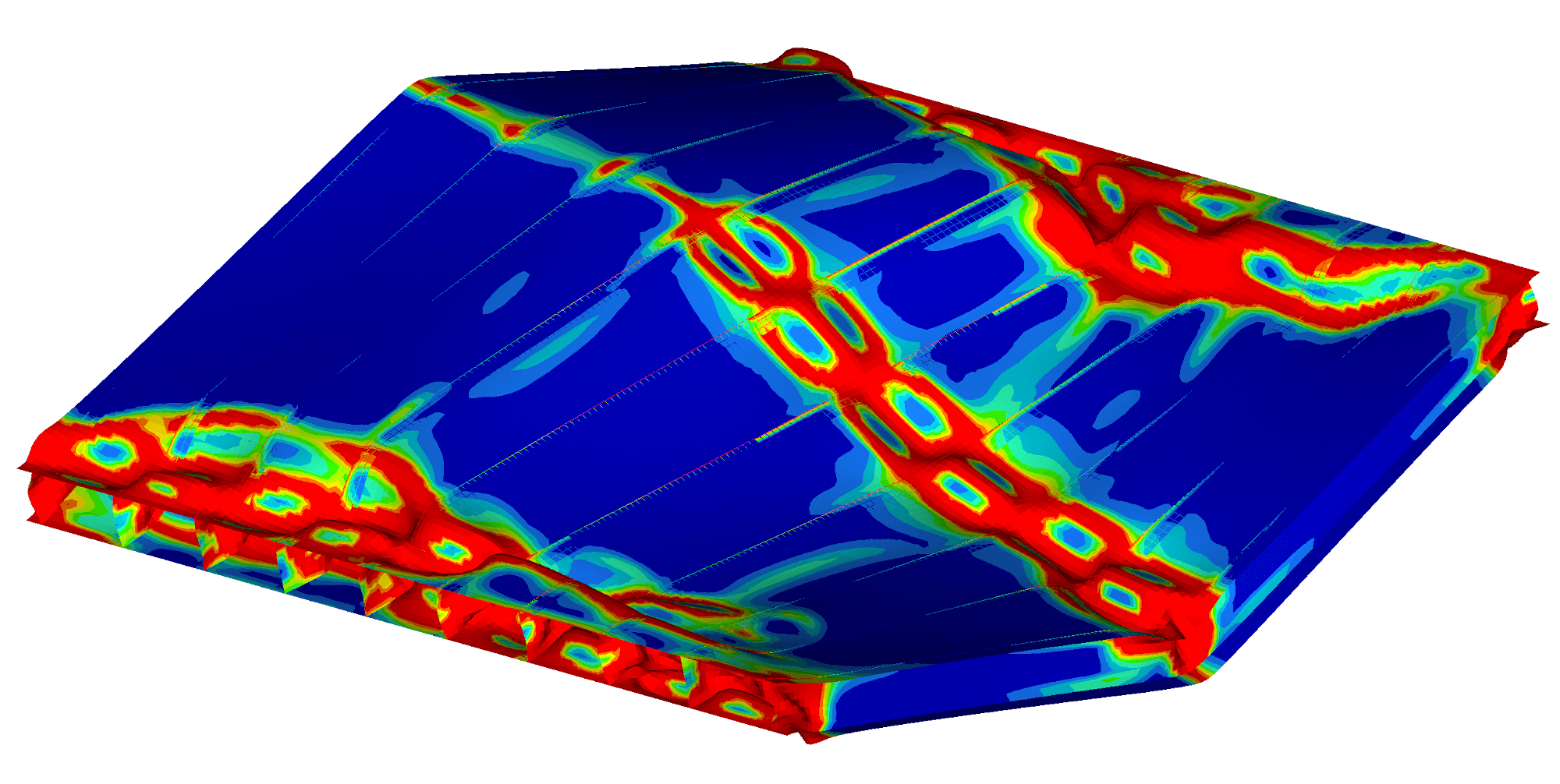 Nonlinear buckling of the reinforced plate featured image